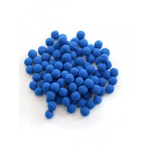 Koyu Mavi Peluş Ponpon Seti - 2.2 cm, 20 Adet