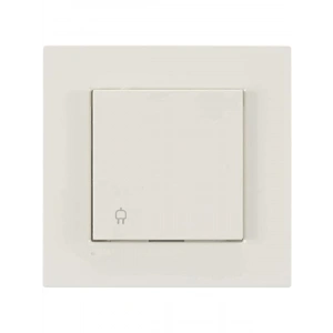 Krem Renkli Çocuk Korumalı Topraklı Priz