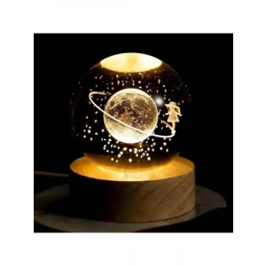 Kristal Renk Değiştiren LED Işıklı Gece Lambası, 8.5 cm