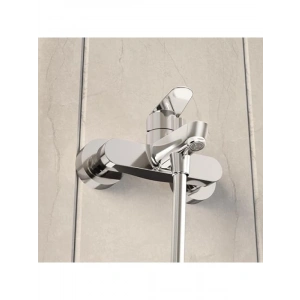 Krom Kaplama Banyo Bataryası, El Duşu ile Uzun Çıkış Ucu