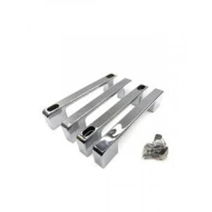 Krom Kaplama Cam Duşakabin İçin Kare Kulp - 140mm, 150mm, 160mm