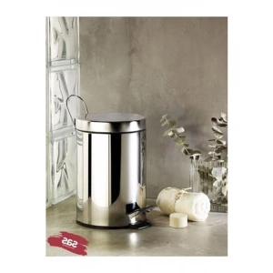 Krom Pedallı Çöp Kovası, 5 Litre Kapasite, Şık Tasarım