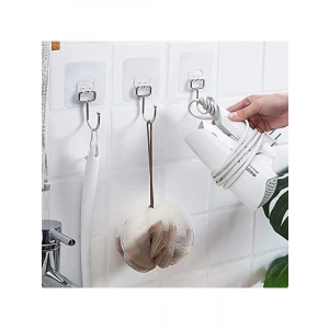 Krom Yapışkan Kancalar - Banyo ve Mutfak İçin 3 Adet