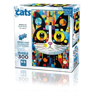 Ks Games Abstract Cat 300 Parça Puzzle