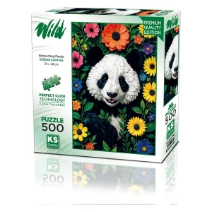 Ks Games Blossoming Panda 500 Parça Puzzle