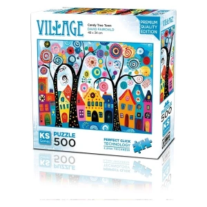Ks Games Candy Tree Town 500 Parça Puzzle