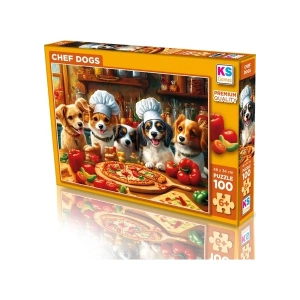Ks Games Chef Dogs 100 Parça Puzzle