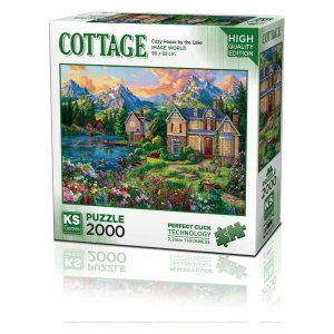 KS Games Cozy House By The Lake 2000 Parça Puzzle