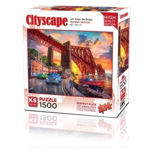 KS Games Forth Bridge At Sunset 1500 Parça Puzzle