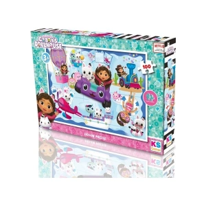 Ks Games Gabbys Dollhouse 100 Parça Puzzle
