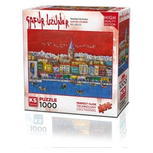 KS Games Istanbul Kırmızısı 1000 Parça Puzzle