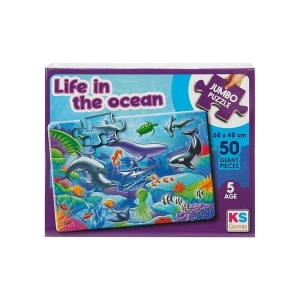 KS Games Life In The Ocean Jumbo Puzzle 50 Prç