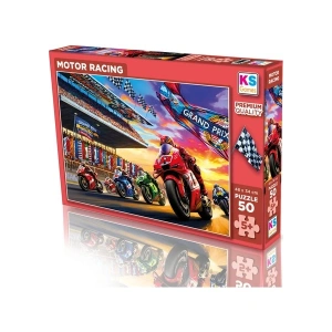 Ks Games Motor Racing 50 Parça Puzzle