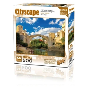 KS Games Old Moster Bridge Bosna Hersek 500 Parça Puzzle