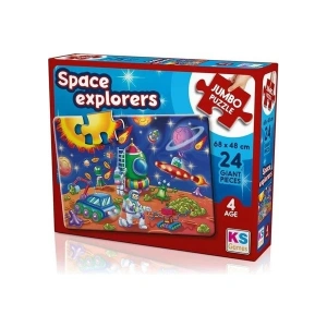 KS Games Space Explorers 24 Parça Jumbo Boy Puzzle
