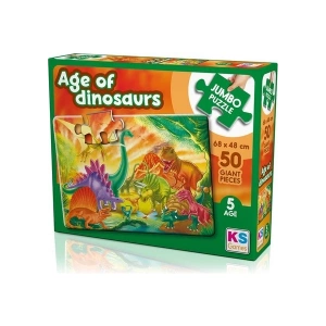 KS Games The Age Of Dinosaurs 50 Parça Jumbo Boy Puzzle