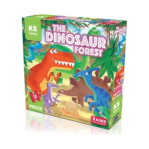 KS Games The Dinosaur Forest Pre School Puzzle 12 Parça