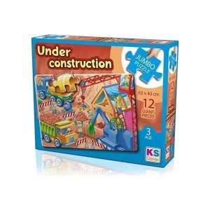 KS Games Under Construction Jumbo Puzzle 12 Parça