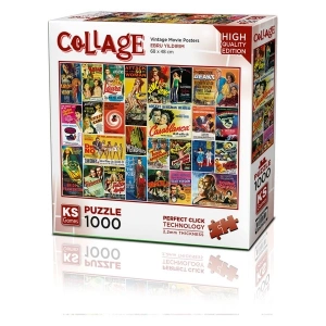 KS Games Vintage Movie Posters 1000 Parça Puzzle