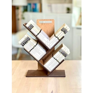 Küçük Geometrik Masaüstü Ağaç Kitaplık, MK20 Model
