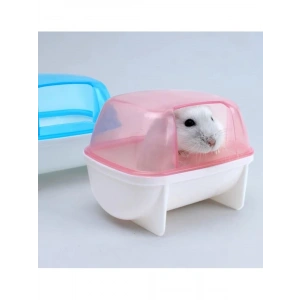 Küçük Hamster Banyosu - 12x9x9 cm Pembe Renk