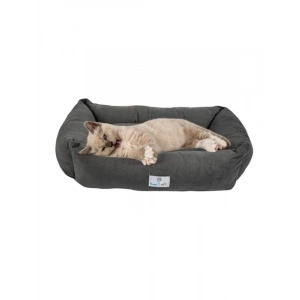 Küçük Irk Köpek ve Kedi Yatağı - 55x40 cm Antrasit