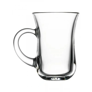 Kulplu 6lı Çay Bardağı Seti - 140 ml Soda Camı