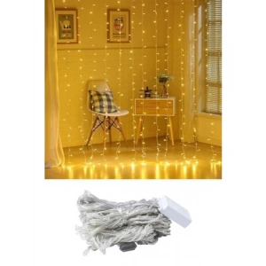 Kumandalı Animasyonlu Saçaklı Perde LED Işık - Günışığı