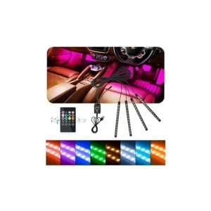Kumandalı Led Ayak Altı Aydınlatma, 4x12 Fonksiyonlu