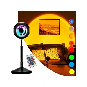 Kumandalı RGB Gün Batımı Projektörü, 16 Renk Seçeneği