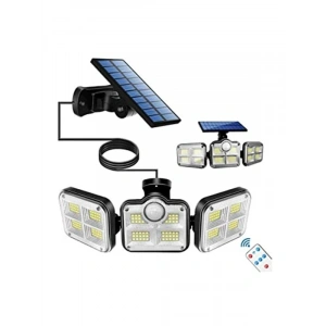 Kumandalı Solar Bahçe Aydınlatması, 122 Ledli Işık