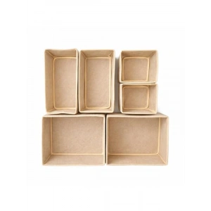 Kumaş Çekmece İçi Organizer Seti, 6 Adet ile Dolap Düzenleyici