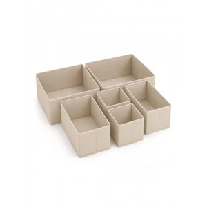 Kumaş Dolap Düzenleyici, 6lı Çekmece İçi Organizer Seti