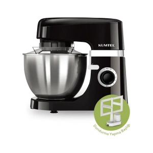 Kumtel Siyah Hamur Yoğurma 1800WATT 4.5lt Dondurma Yapma Aprt. Sm-02