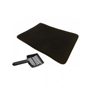 Kürek ve Elekli Kedi Tuvalet Önü Paspası Set 60 x 43 cm