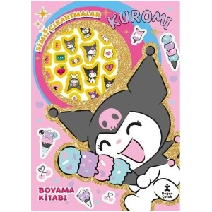 Kuromi Star Simli Çıkartmalı Boyama Kitabı