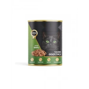 Kuzu Etli Düşük Tahıllı Yaş Kedi Maması 415 GR