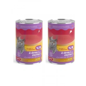 Kuzu Etli ve Havuçlu Yetişkin Kedi Pate 395 gr 2li Paket