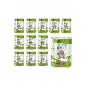 Kuzulu ve Jöleli Konserve Mama, 400 Gr x 12 Adet