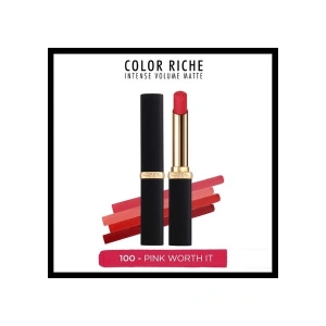 LOréal Paris Color Riche Colors of Worth Intense Volume Matte Ruj - 100 Pink Worth It
