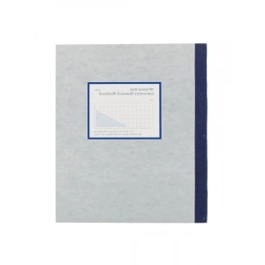 Laboratuvar Defteri, 4 x 4 Kareli, Gri Kapak