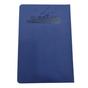 Lacivert Kapaklı Çizgili Defter, Lüks Tasarım