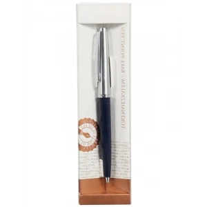 Lacivert Tükenmez Kalem - Paslanmaz Çelik Kapak