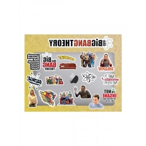 Laptop ve Tablet için Sticker Seti - The Big Bang Theory Temalı