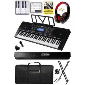 LCD Ekranlı 61 Tuşlu Org, USB MP3 ve Kulaklık ile Set