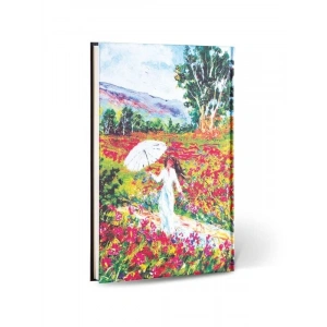 Le Color Creamona Toscana Dokulu Mini Defter Çizgili (kadın)