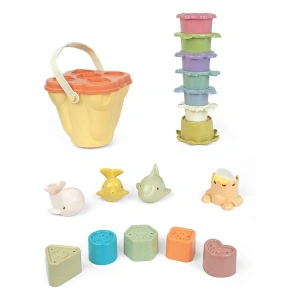 Learning Fun 17 Parça Duyusal Oyuncak Banyo Oyuncağı 6AY+ Istifleme Kombinasyon Oyuncağı