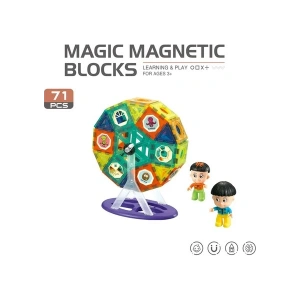 Learning Fun Magic Magnetic Blocks 71 Parça Manyetik Oyuncak Bloklar Seti