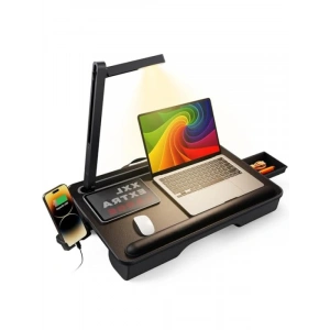 Led Işık ve Telefon Tutacağı ile Dizüstü Bilgisayar Lap Masası