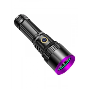 LED UV El Feneri, 20W Güç ve Şarjlı Alüminyum Gövde
